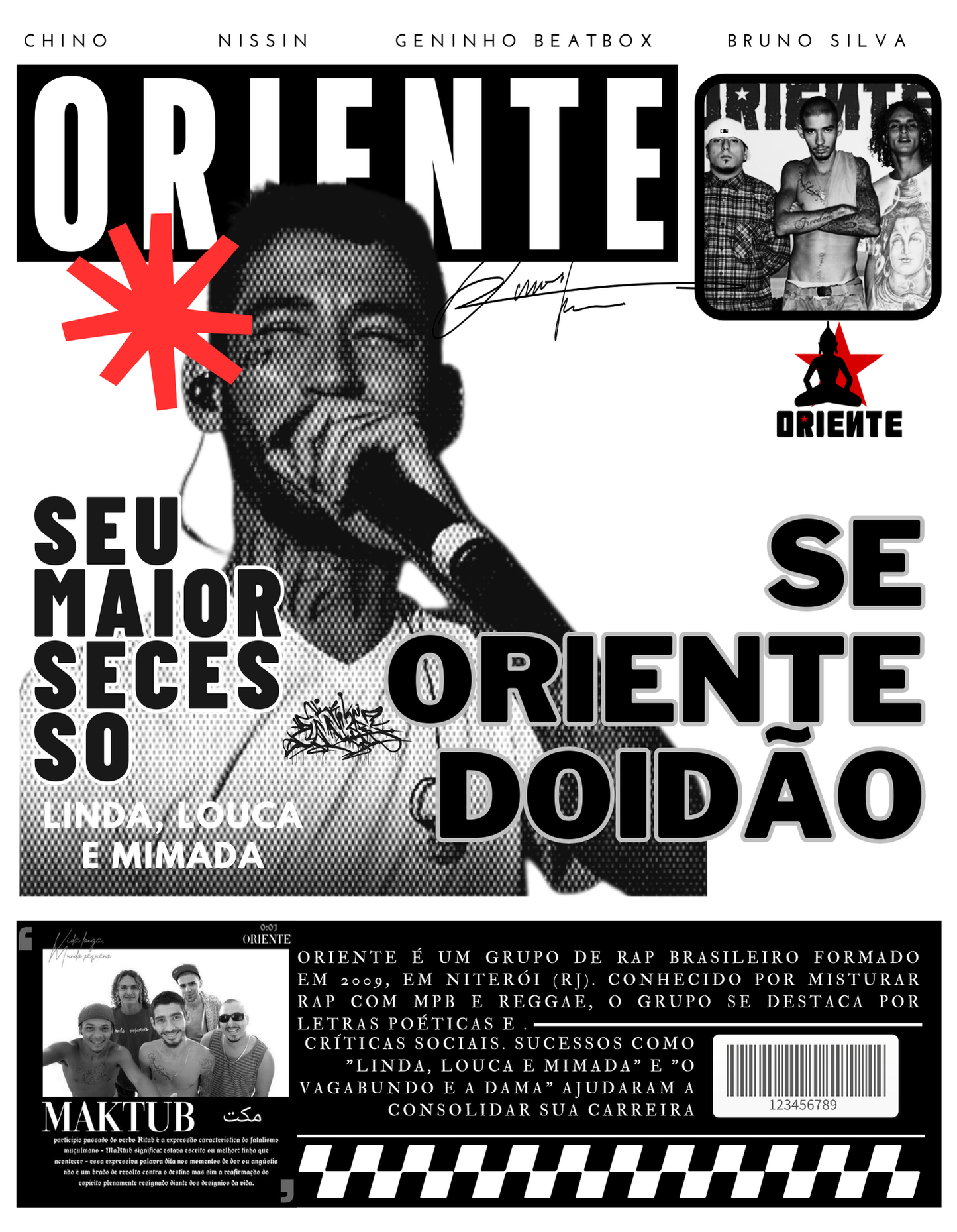 T-shirt Brazil Rapper’s Oriente